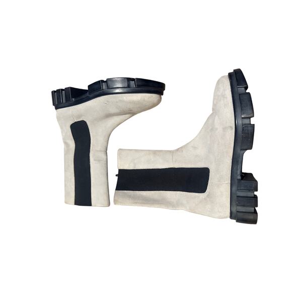 Free People Brooks Lug Sole Chelsea Boot Grey Suede Sz. 41 (US 11) - Picture 7 of 11